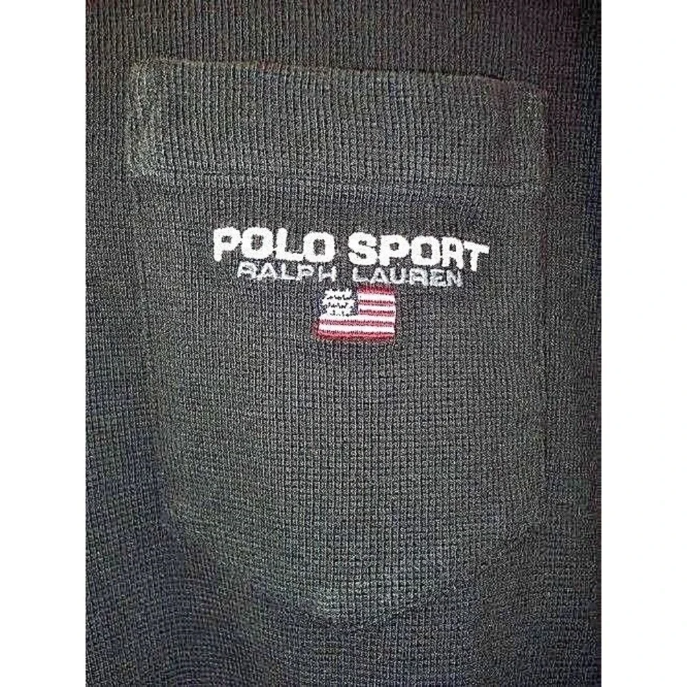 Ralph Lauren Polo Sport Golf Shirt Black Pullover Mens Size M